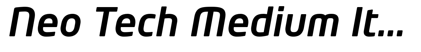 Neo Tech Medium Italic